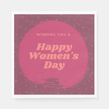 Lycklig damdag önskemål röd