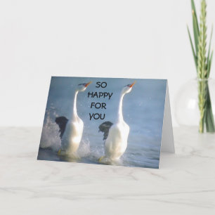 "LYCKLIG DANCE" AV SVANAR BARA FÖR DIG KORT