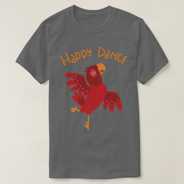 Lycklig Dance parrot dans T Shirt (Design framsida)