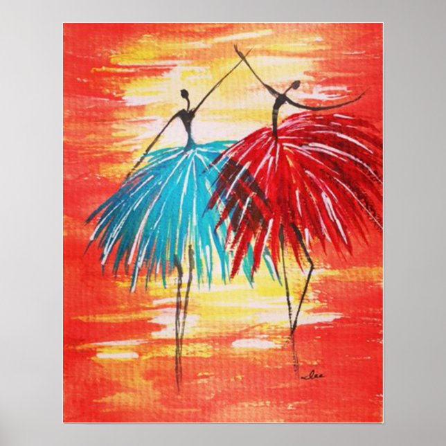 Lycklig Dance Poster (Framsidan)