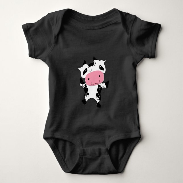 Lycklig Dancin'Cute Kawaii Cow - Tröja (Framsida)