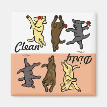 Lycklig Dancing Labradors Clean / Dirty
