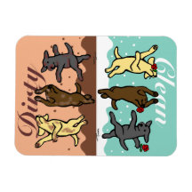 Lycklig Dancing Labradors Clean / Dirty