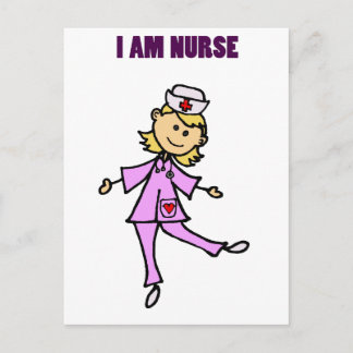 Lycklig Dancing Nurse Art Vykort