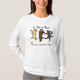 Lycklig dansa Labrador Triotecknad Tee Shirt
