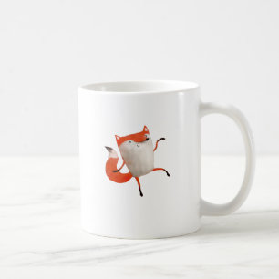 Lycklig dansräv kaffemugg