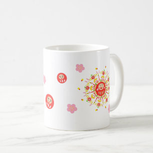 Lycklig Daruma Sol Mugg