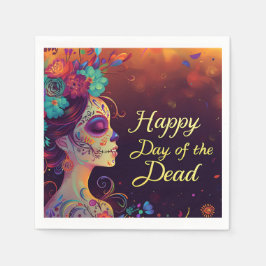 Lycklig Day of the dead Pappersservett