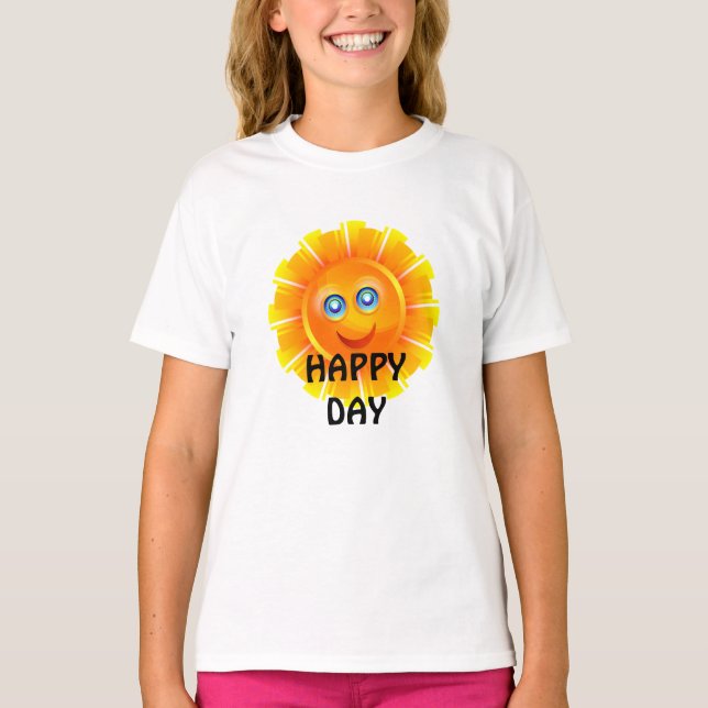 LYCKLIG DAY, SUNSHINE SMILE T SHIRT (Framsida)
