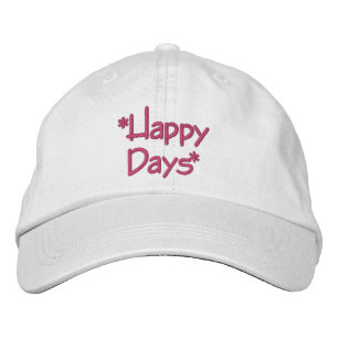 Lycklig Days Hat Broderad Keps