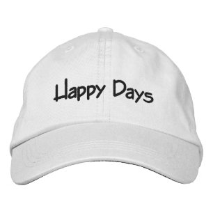 Lycklig Days Hat Broderad Keps