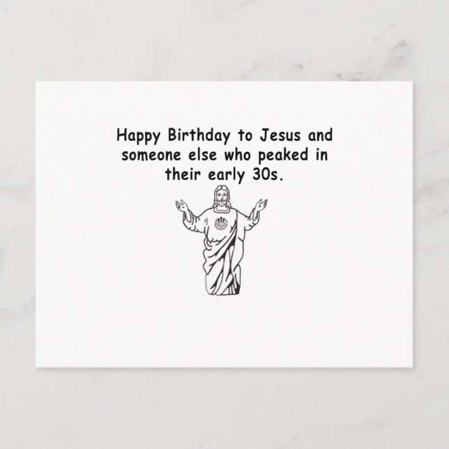 Lycklig December Birthday 30 någonting Vykort (Framsida)