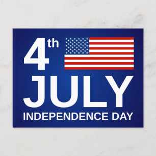 Lycklig den 4 juli helg vykort