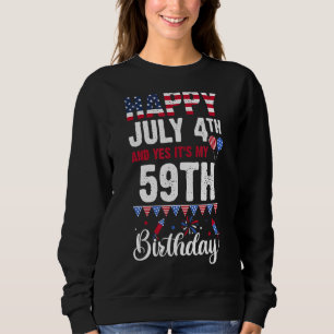 Lycklig den 4 juli och ja, det är min 59:e födelse t shirt