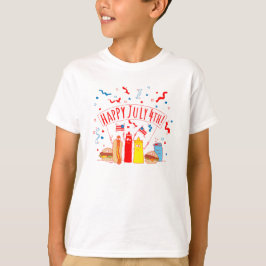 Lycklig den 4 juli t shirt