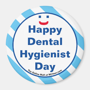 Lycklig Dental Hygienist Day Smile Roligt Magnet