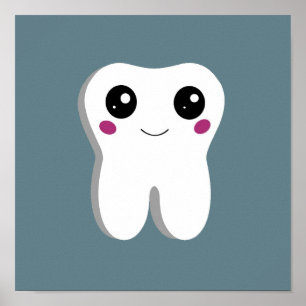Lycklig Dental Tooth Smiling Poster