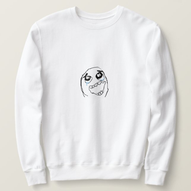 Lycklig Derp Memine Lång Ärmad Tröja (Design framsida)