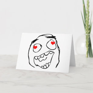 Lycklig derp Valentine i kärlek - meme Helgkort