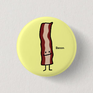 Lycklig design för baconflinklassiker knapp