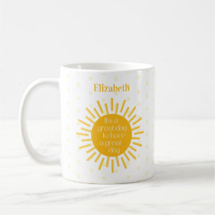 Lycklig Det är en Underbar dag Namn-kaffe Mugg