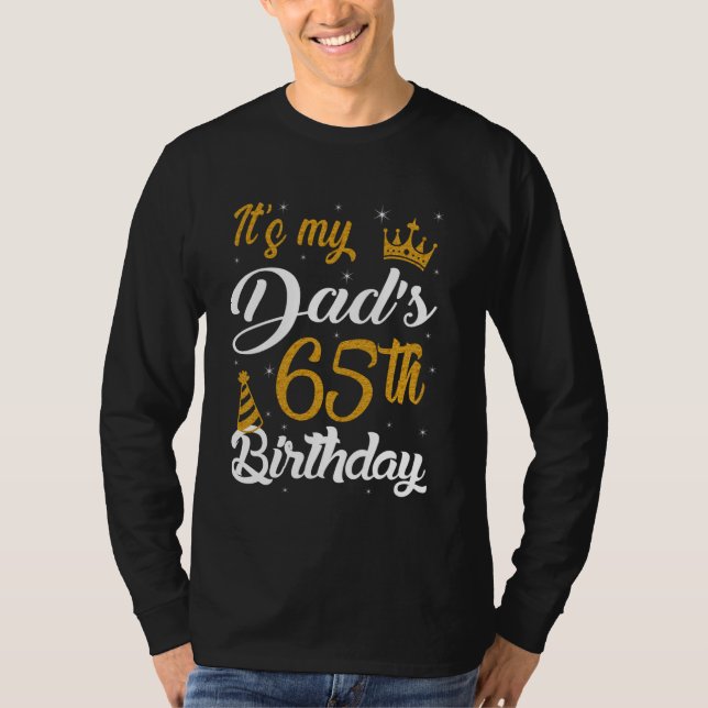 Lycklig Det är min Pappa 65e Birthday 1960 65 Year T Shirt (Framsida)