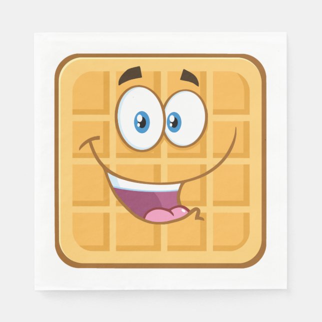 Lycklig dillande pappersservett (Framsidan)