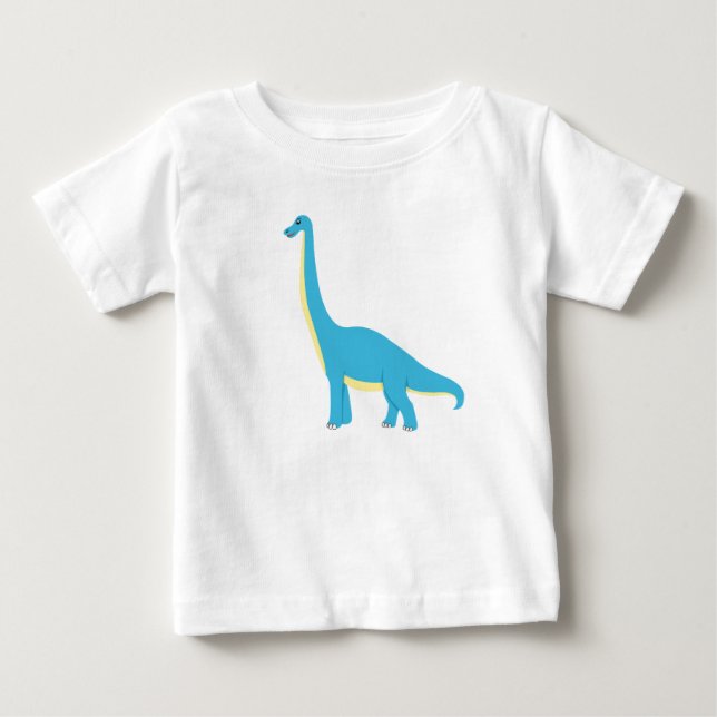 Lycklig Dinosaur för Småbarn T Shirt (Framsida)