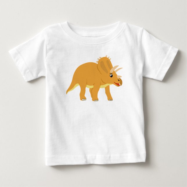 Lycklig Dinosaur för Toddle T Shirt (Framsida)