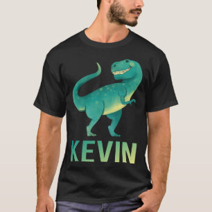 Lycklig Dinosaur - Kevin Namn T Shirt