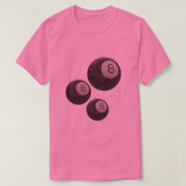 Lycklig Disco 8 RÖD, Lucky 8 disco boll, Snooker T Shirt
