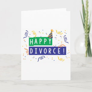 Lycklig Divorce Kort