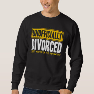 Lycklig Divorce Party som officiellt skilt från Pa Lång Ärmad Tröja