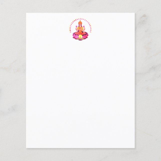 Lycklig Diwali - Deepalavi Lakshmi Goddess 1 (Framsida)