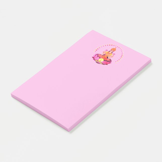 Lycklig Diwali - Deepalavi Lakshmi Goddess 1 Post-it Block (Vinklad)