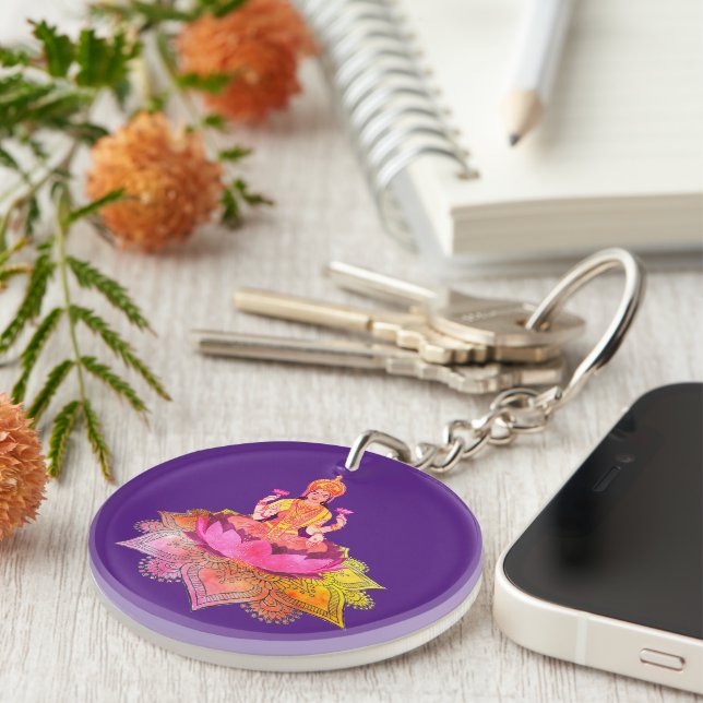 Lycklig Diwali - Deepalavi Lakshmi Goddess 4 (Högra Framsidan)