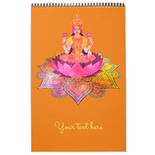 Lycklig Diwali - Deepalavi Lakshmi Goddess 4 Kalender