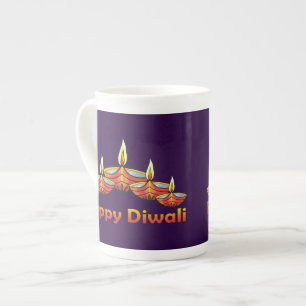 Lycklig Diwali Deepas Benporslin Mugg