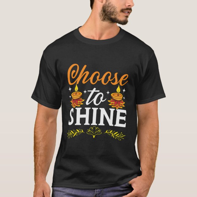 Lycklig Diwali Deepavali Diwali Festival Indian Hi T Shirt (Framsida)