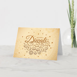 Lycklig Diwali Deepawali indisk festival i Ljus Kort