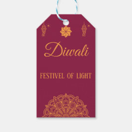 Lycklig Diwali-dekett Presentetikett