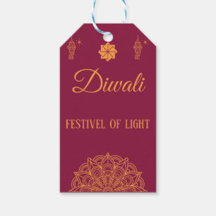 Lycklig Diwali-dekett Presentetikett