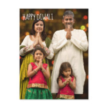Lycklig Diwali Fullt Add Your Family Photo Helgdag