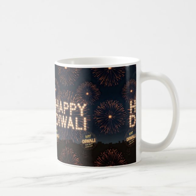 Lycklig Diwali Gift Idea Kaffemugg (Höger)