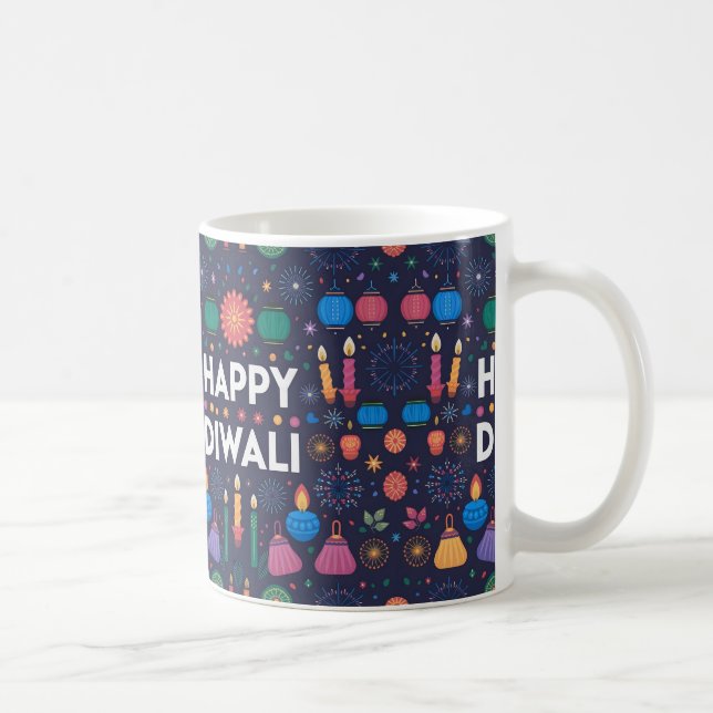 Lycklig Diwali Gift Kaffemugg (Höger)