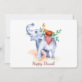 Lycklig Diwali Helgdag Card Julkort