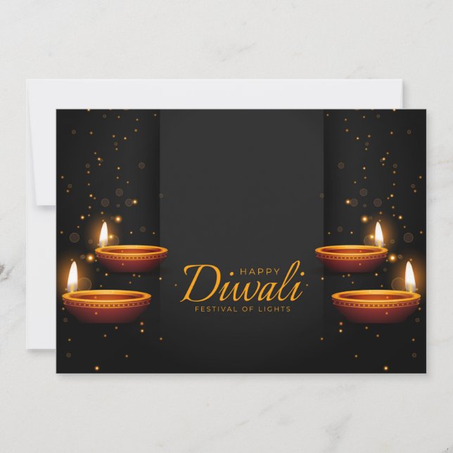 Lycklig Diwali Helgdag Card Julkort (Framsida)