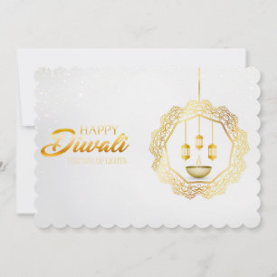 Lycklig Diwali Helgdag Card Julkort