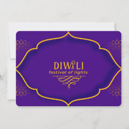 Lycklig Diwali Helgdag Card Julkort