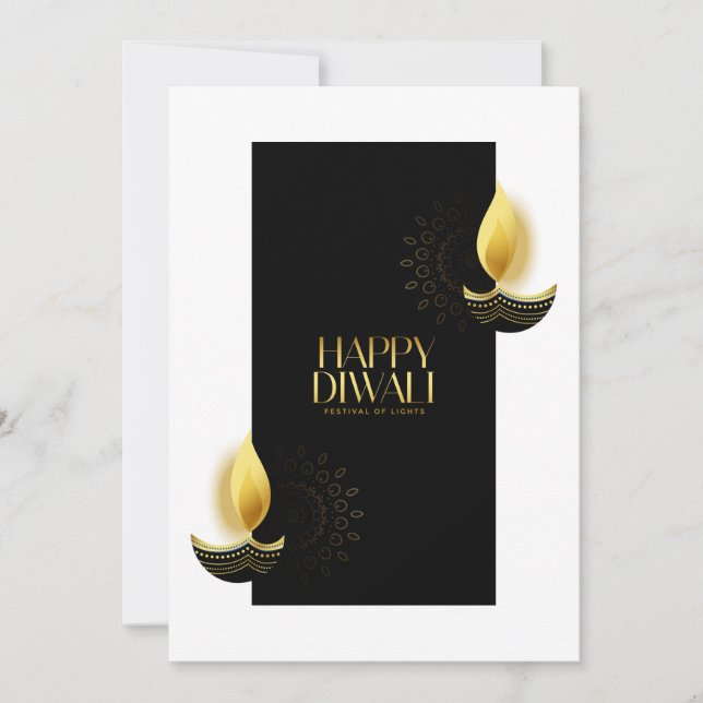 Lycklig Diwali Helgdag Card Julkort (Framsida)